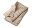 Stickad bomull, beige